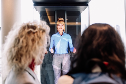 Hologram at women in data flagship