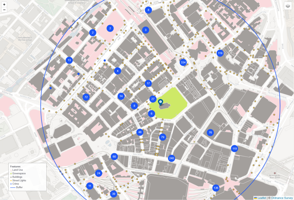 Using geospatial dashboards to model patterns of violent crimes.
